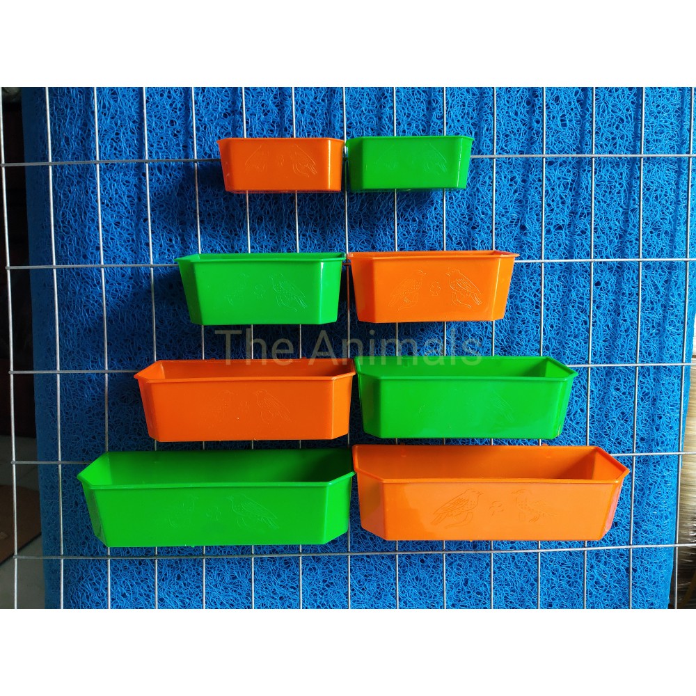 [HCM][Combo 10 cái] Máng đựng thức ăn cho chim vẹt (20x8cm)