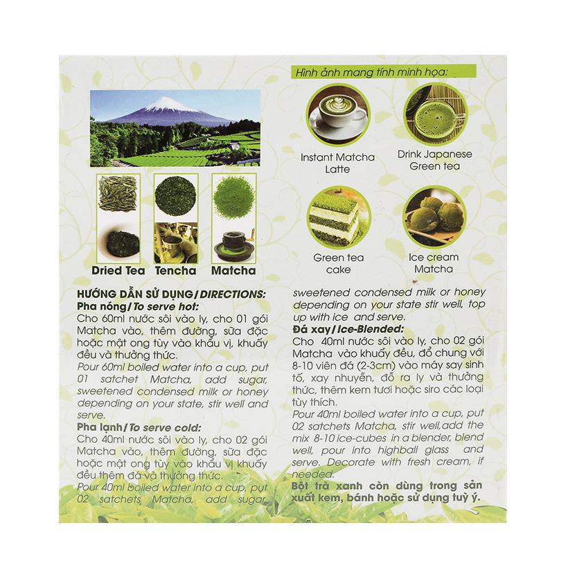 BỘT TRÀ XANH MATCHA NHẬT BẢN - 10G X 10 GÓI