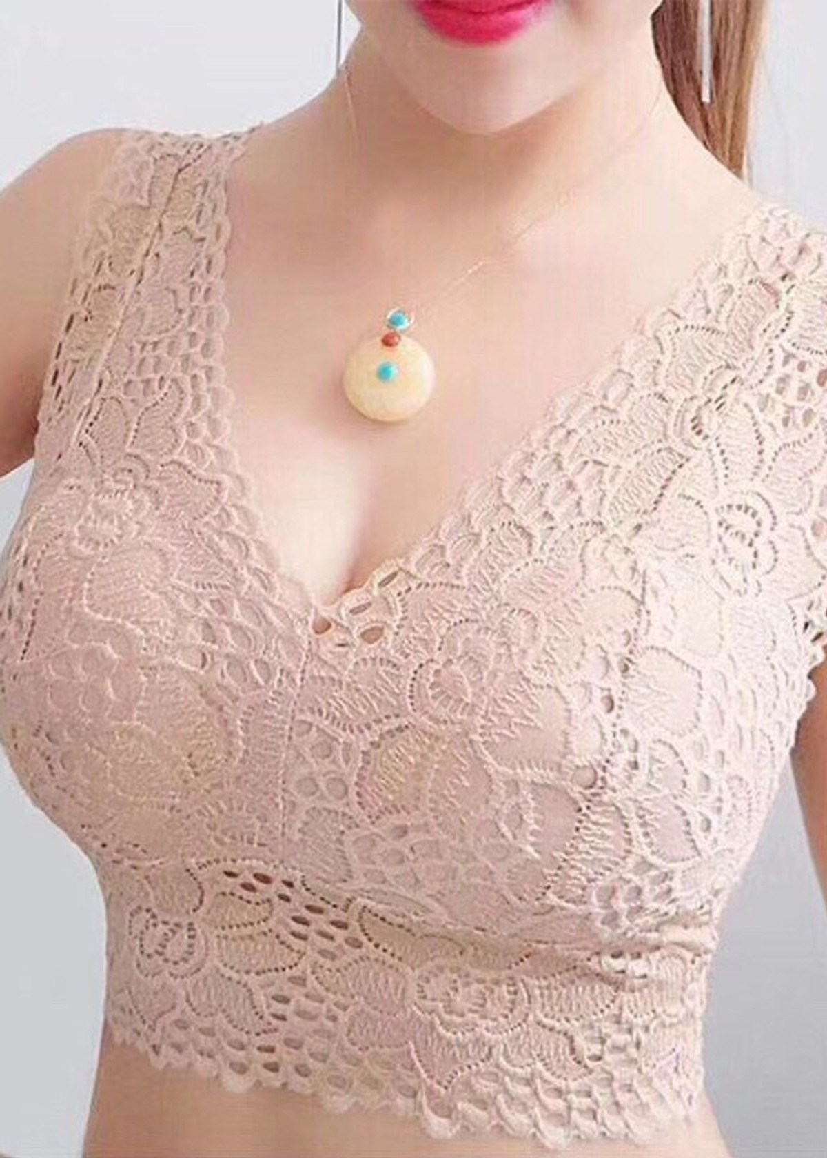 Áo Bra Đệm Ngực Ren Hoa K121