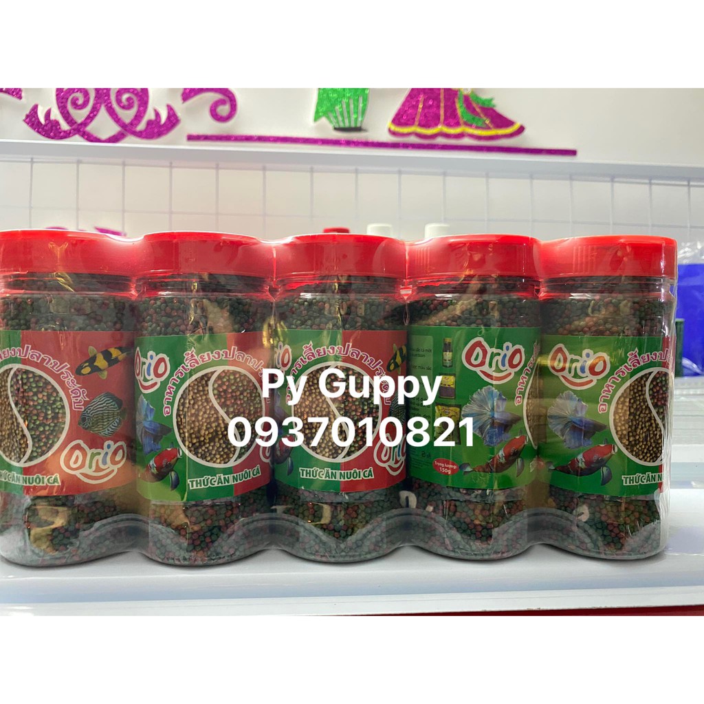 CÁM THÁI ORIO CHO GUPPY, 3 ĐUÔI, BETTA, CÁ CHÉP,...(HỦ 100GR)