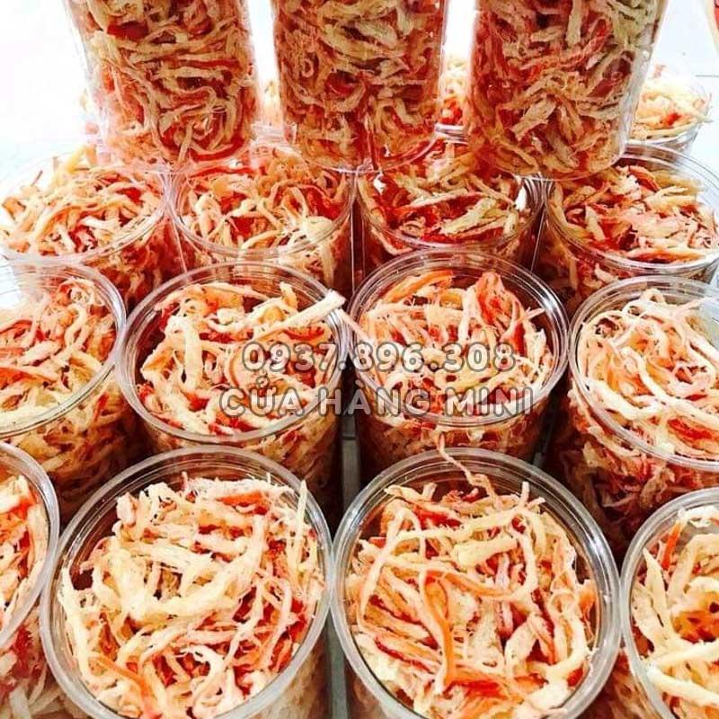 【DATE MỚI】Khô Mực Xé Sợi Hấp Nước Dừa ~250g (Sản Phẩm Như Hình)