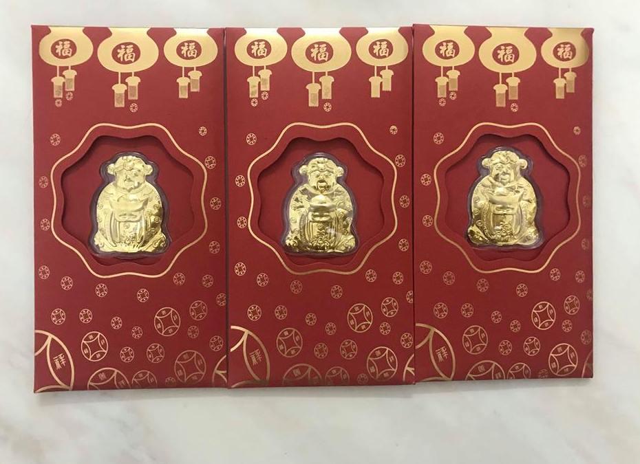 Bao Lì Xì Thần Tài Mạ Vàng