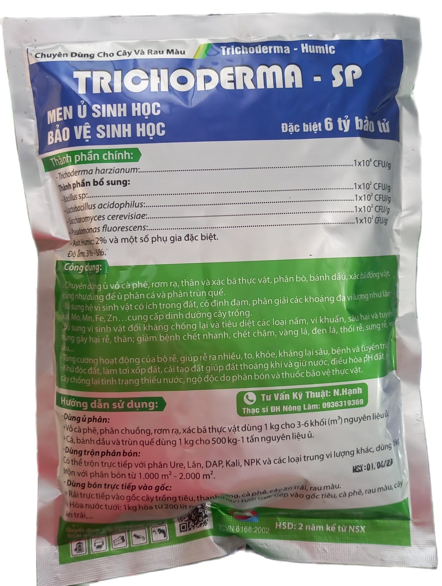 TRICHODERMA - MEN Ủ PHÂN HỦY XÁC BÃ THỰC VẬT - Ủ phân chuồng - xử lý mùi hôi (gói 1kg)