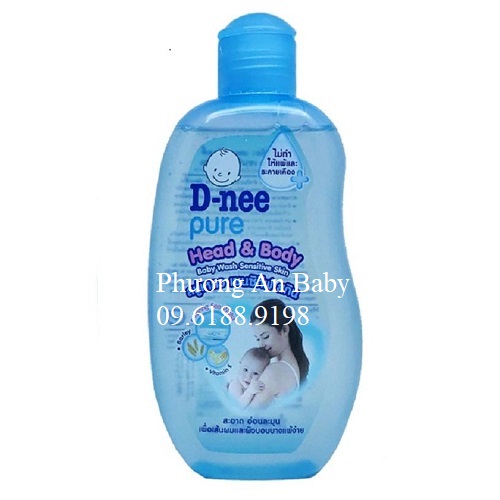 Tắm gội toàn thân em bé Dnee 200ml (dưới 3 tuổi)