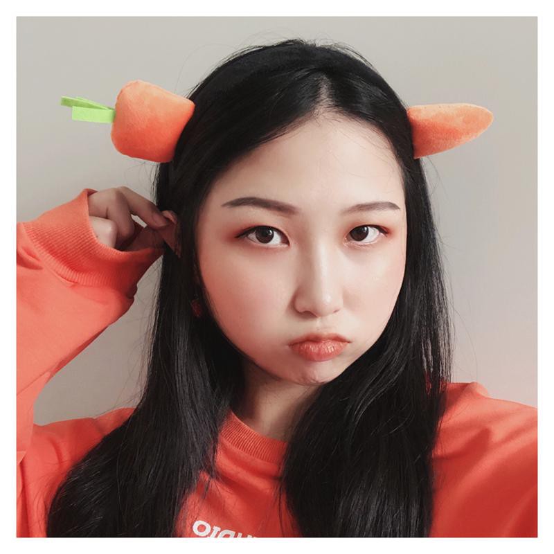 Bờm tóc nữ cute hình cá mập và cà rốt dễ thương đáng yêu GD64