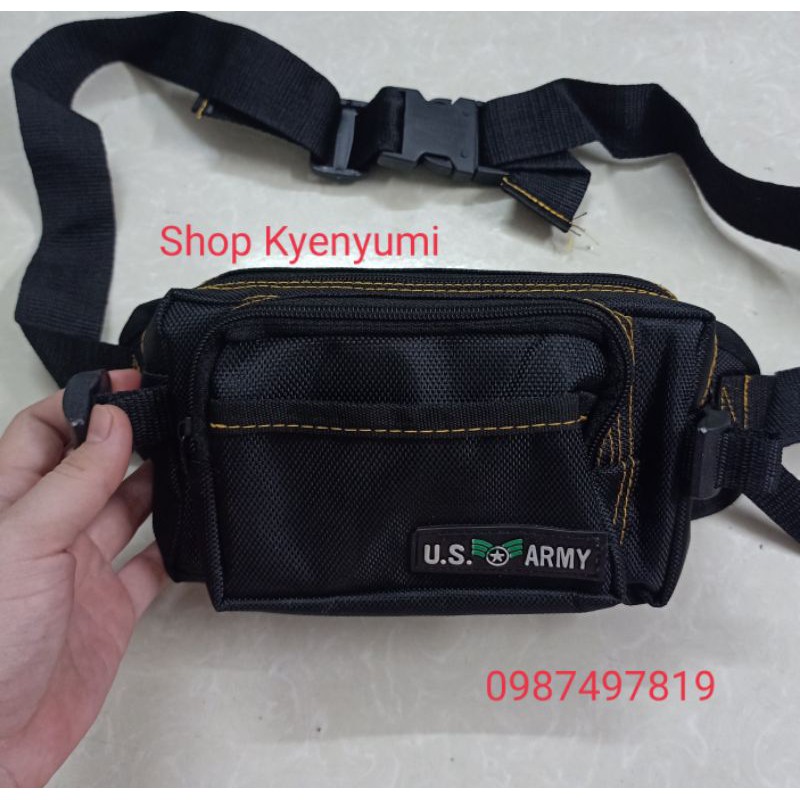 Túi Đựng Đồ Nghề Đeo Bụng Size mini Màu Đen