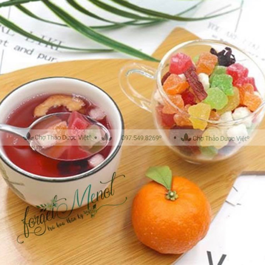 Trà hoa quả Bali 100g, hoa quả khô nhiệt đới, giúp thanh nhiệt, detox, đẹp da, tốt cho tiêu hóa
