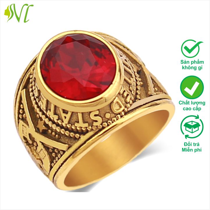 Nhẫn nam mỹ ngầu cá tính titan không đen không gỉ hàng đẹp xài nước tốt - Ngừ Đẹp Vì Lụa