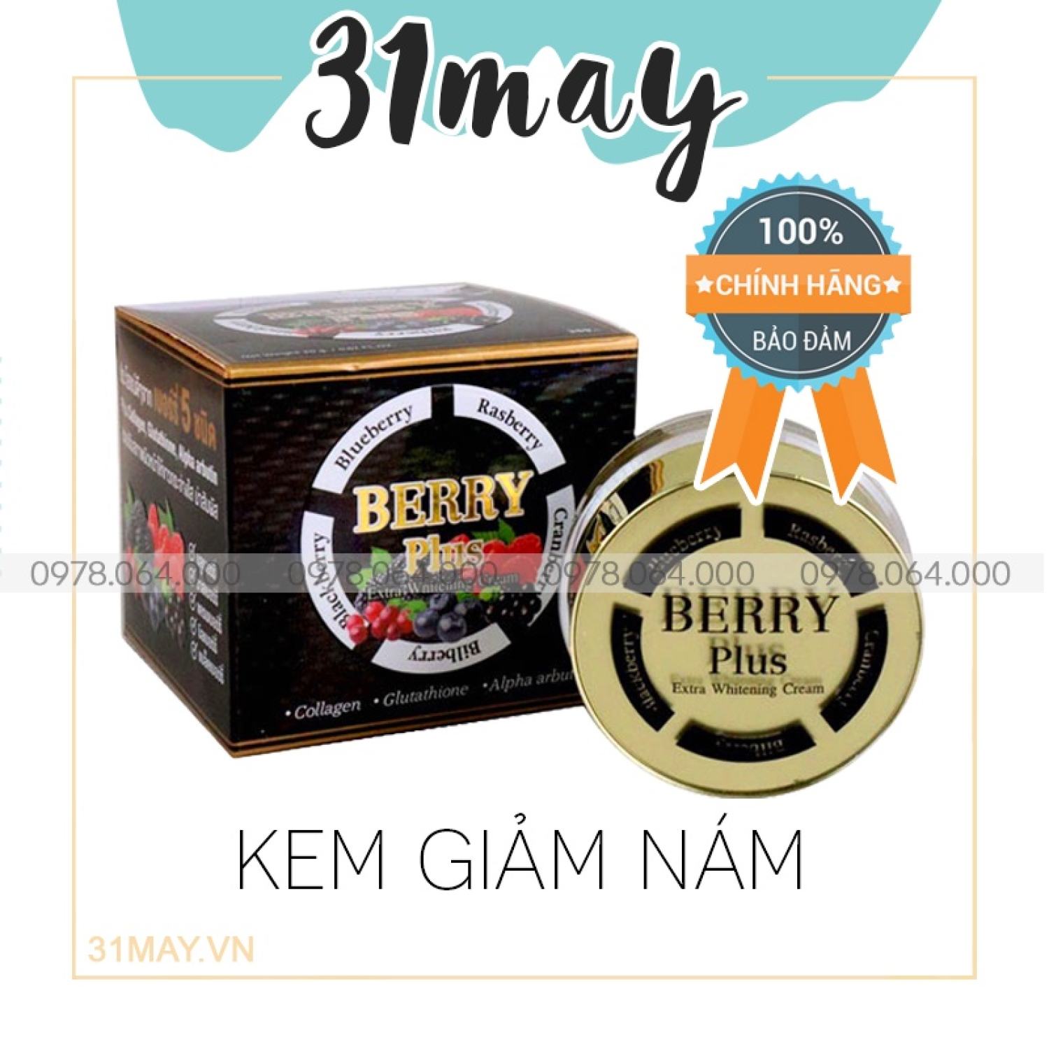 Kem Face Nám Berry Plus Extra Whitening Cream Chính Hãng Thái Lan