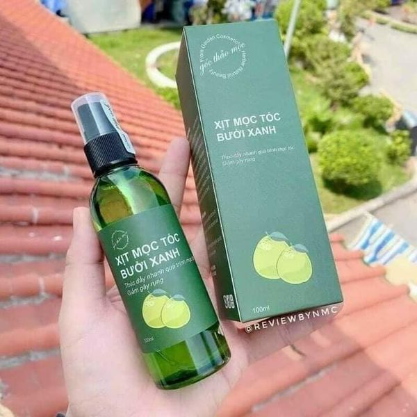 Tinh dầu Bưởi Xanh 100ml ngăn rụng tóc và kích thích mọc tóc - Xịt bưởi, xịt mọc tóc bưởi xanh