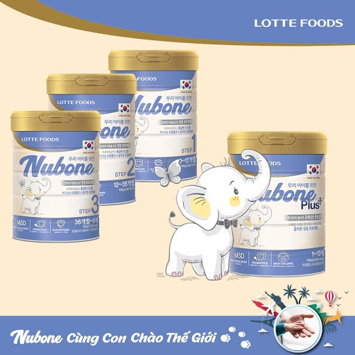 sữa bột NUBONE step 1 - 750G (DINH DƯỠNG CHO TRẺ TỪ 0-12 THÁNG TUỔI)