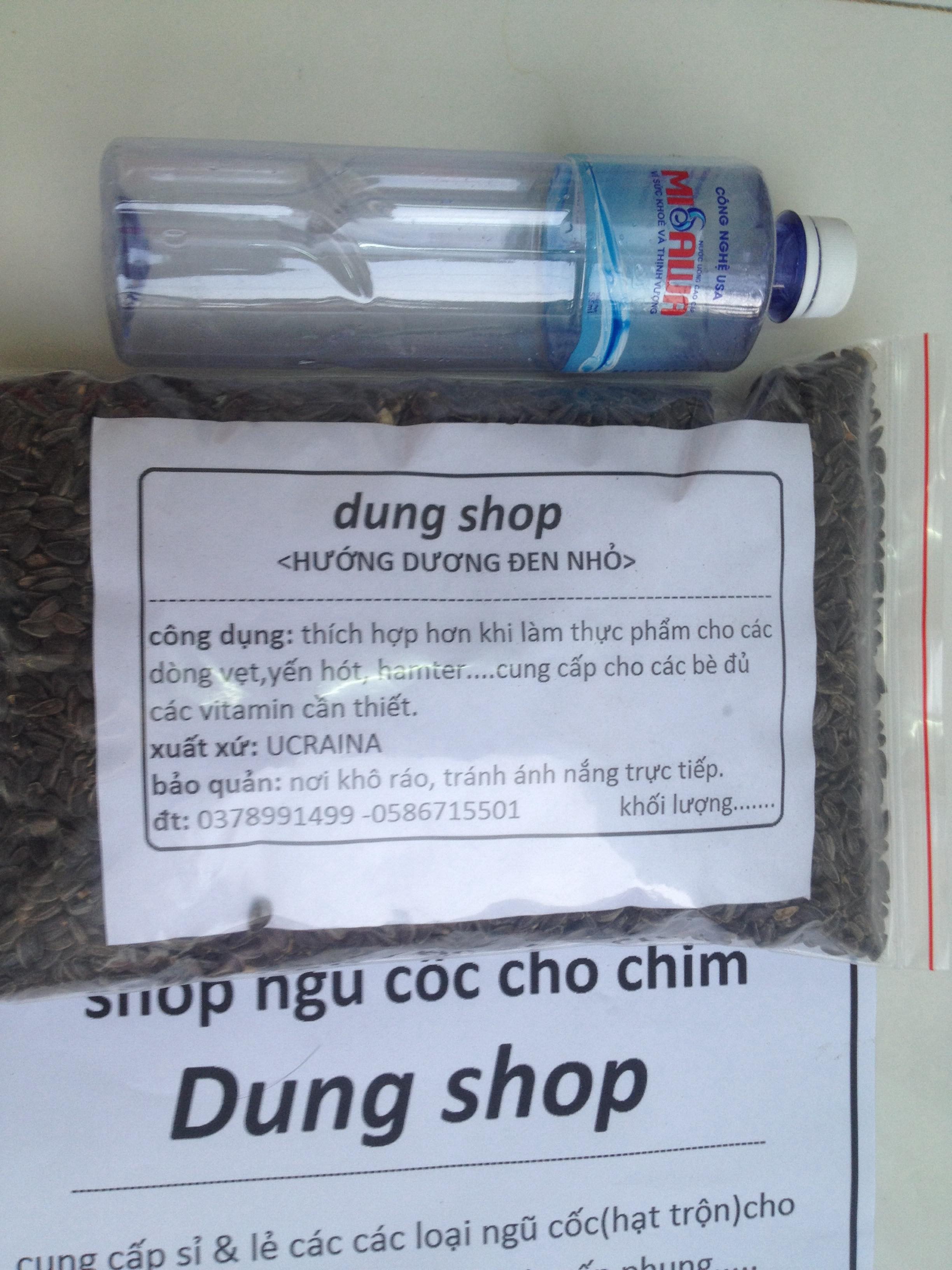 hạt hướng dương đen nhỏ cho chim