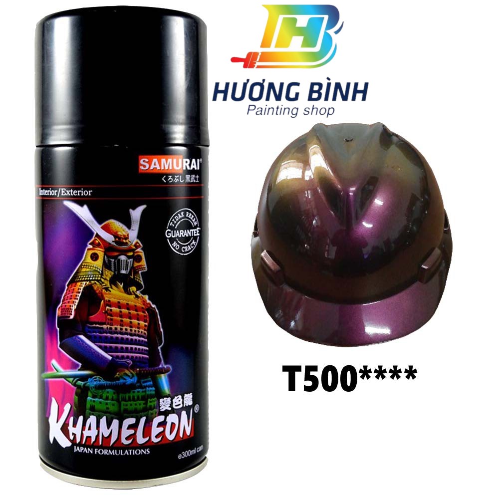 Sơn xịt Samurai màu 3D Khameleon - T500 (300ml) (cần dùng với nền màu Đen Mờ để lên được hiệu ứng 3D)
