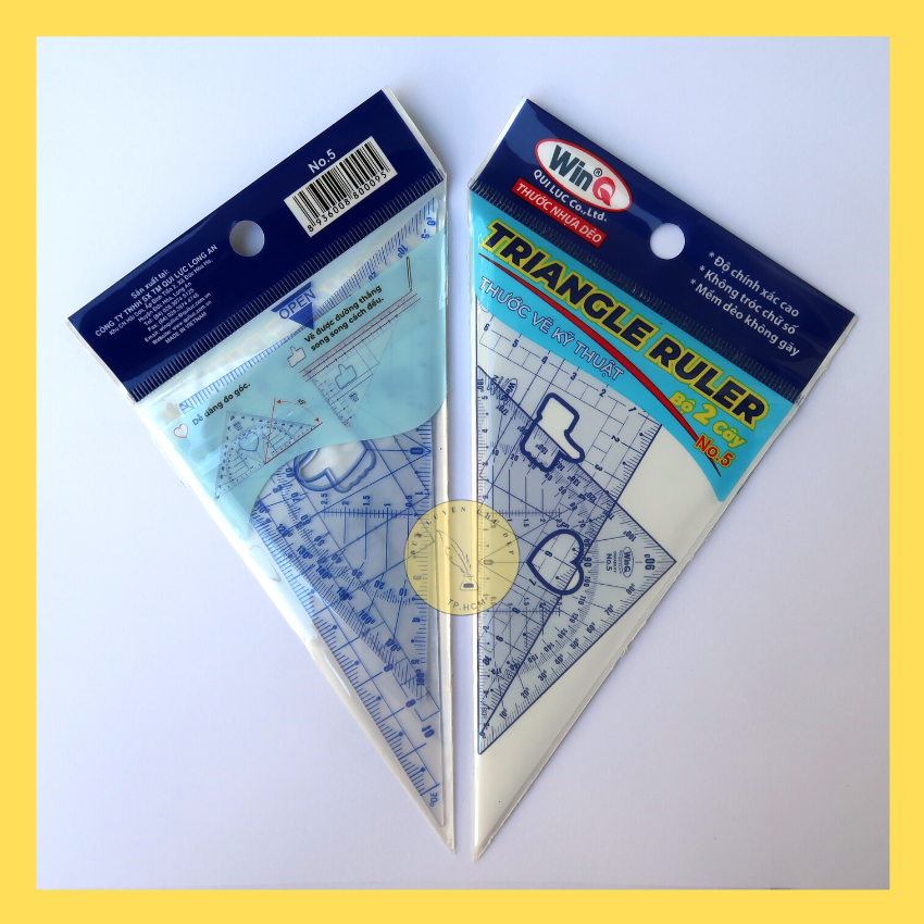 Set 2 thước eke Winq No. 5