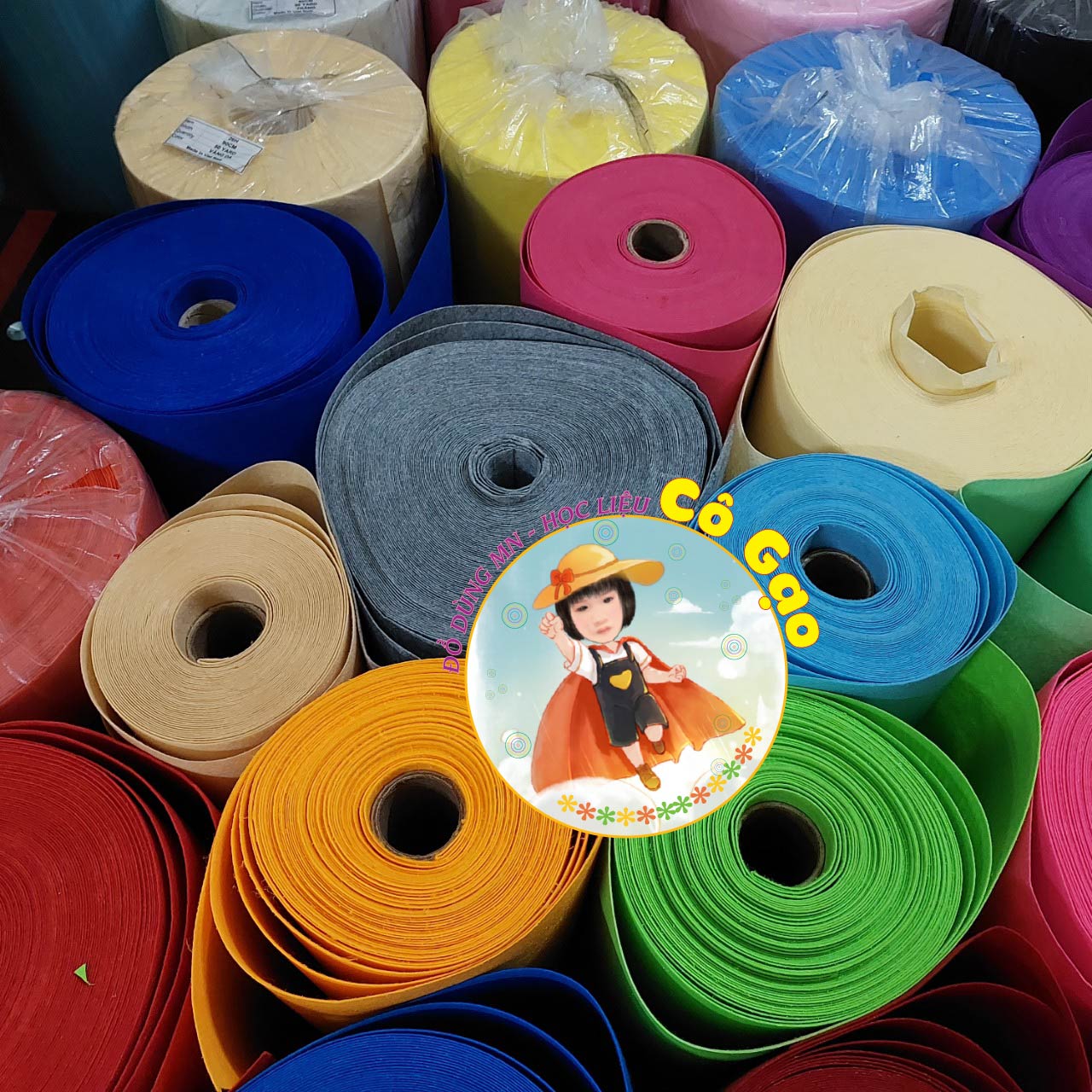 VẢI NỈ CỨNG 90*90cm THỦ CÔNG