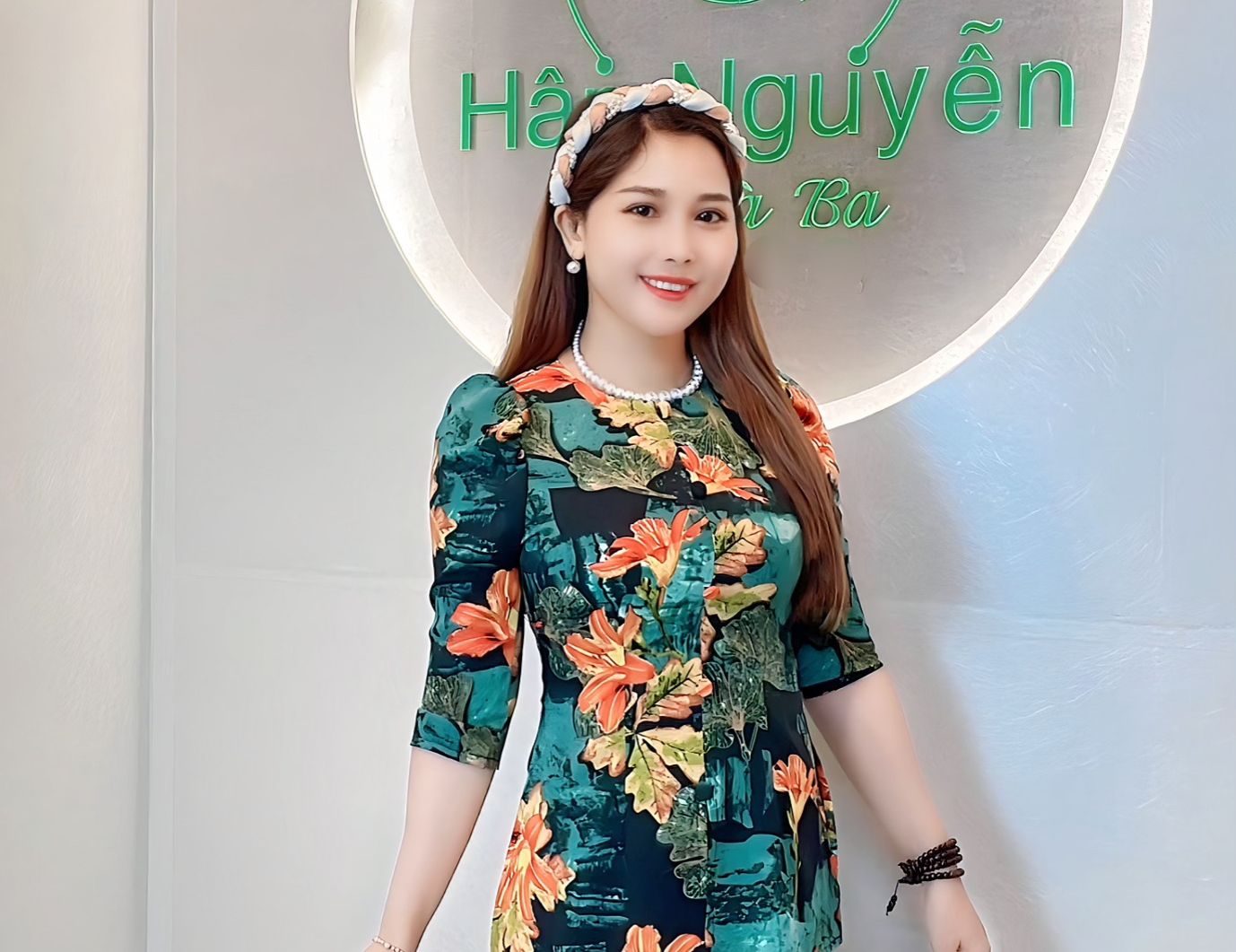 B.A66 - Áo Bà Ba Lụa in Hoa Ly Dây Kéo Nút Bọc (Áo Lẻ)