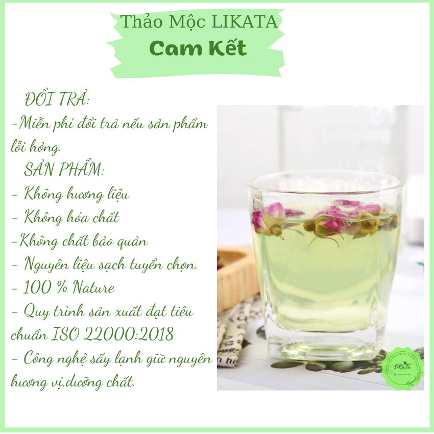 [THƯỢNG HẠNG] Trà Hoa Hồng 100gr Sấy Khô Nụ Đẹp  ( Trà Dưỡng Nhan, Đẹp Da, Giảm Stress, Chống Lão Hóa )