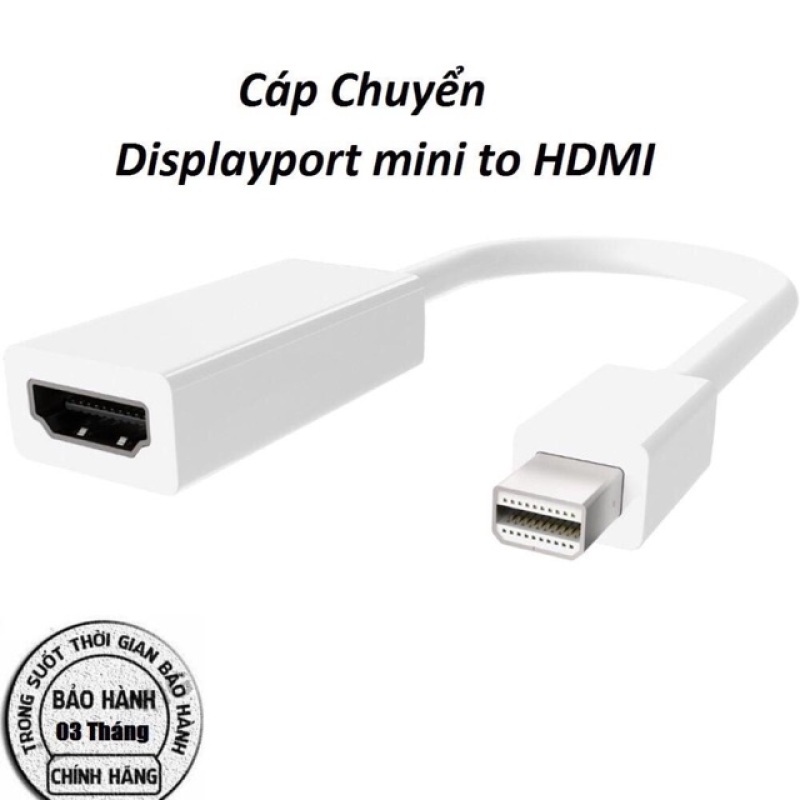 Bảng giá Cáp chuyển mini Displayport sang HDMI cam kết hàng đúng mô tả chất lượng đảm bảo an toàn đến sức khỏe người sử dụng đa dạng mẫu mã màu sắc kích thước Phong Vũ