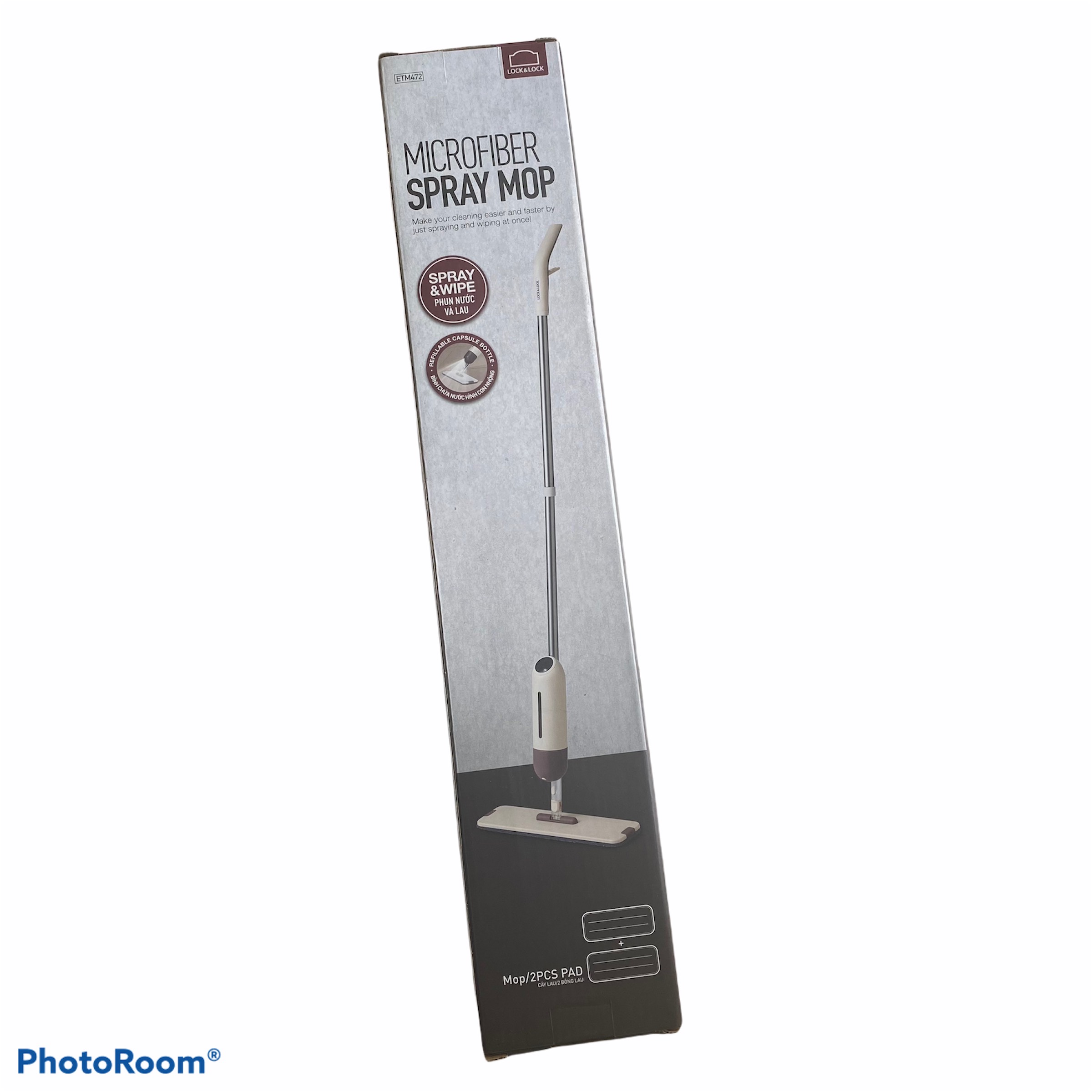 [HCM]CÂY LAU NHÀ DẠNG XỊT NƯỚC LOCK&LOCK - 2 Model: ETM461 & ETM472