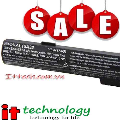 Pin Acer AspireAcer Aspire E5-522, E5-532, E5-573, E5-432, E5-452, E5-473, E5-474, E5-491, AL15A32 Hàng zin