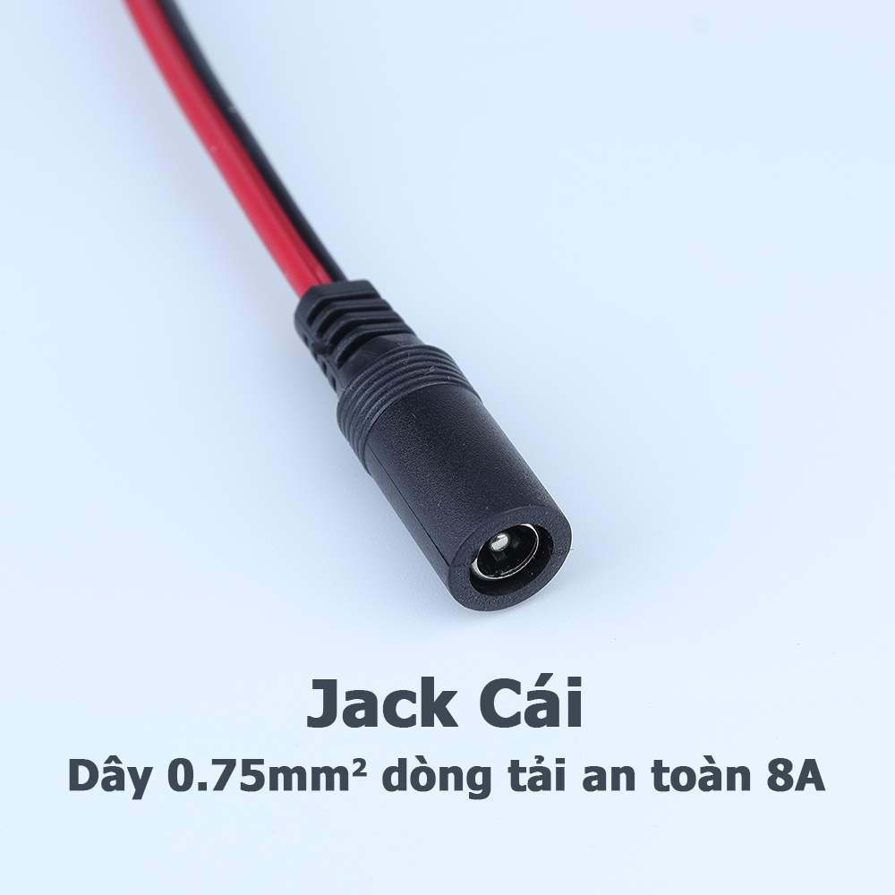 Dây nguồn DC Jack đực cái 5.5*2.1mm