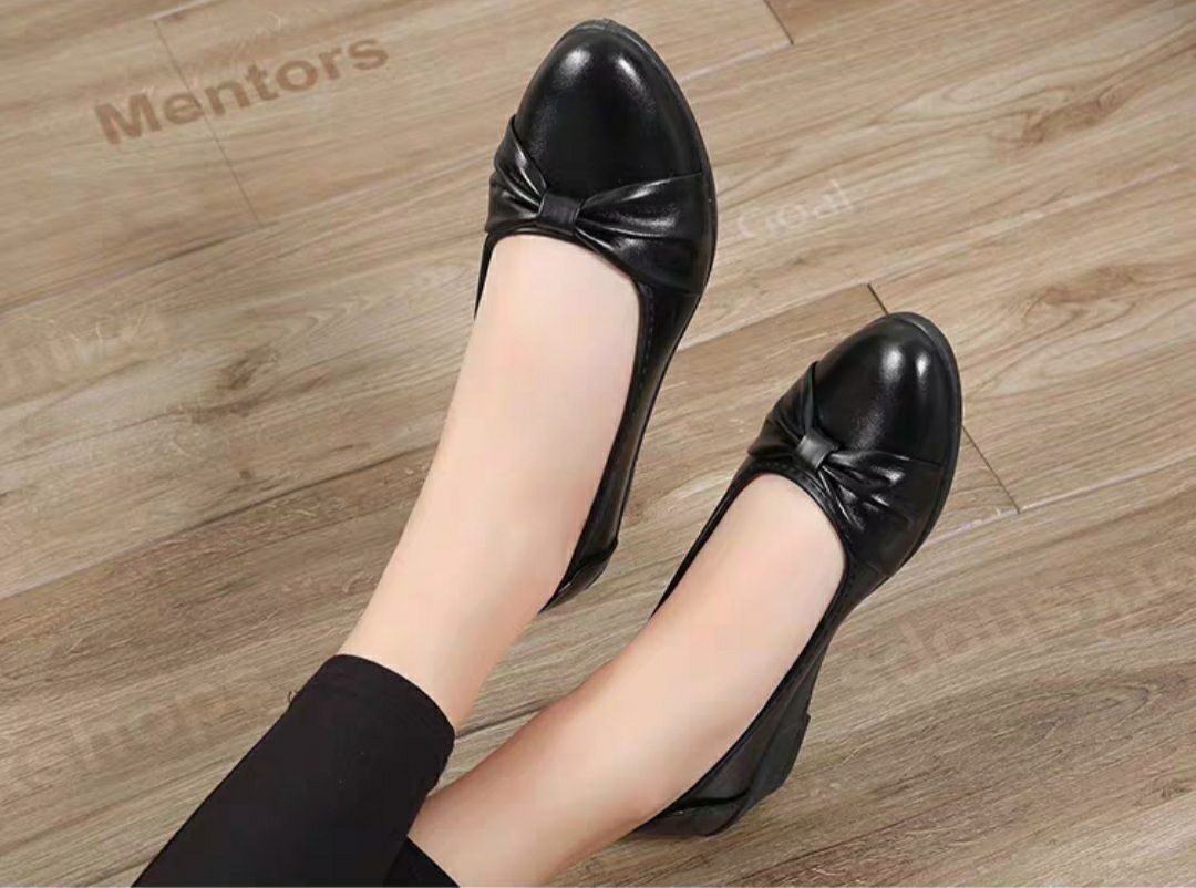 [HCM]Giày búp bê nơ xoắn dẻo