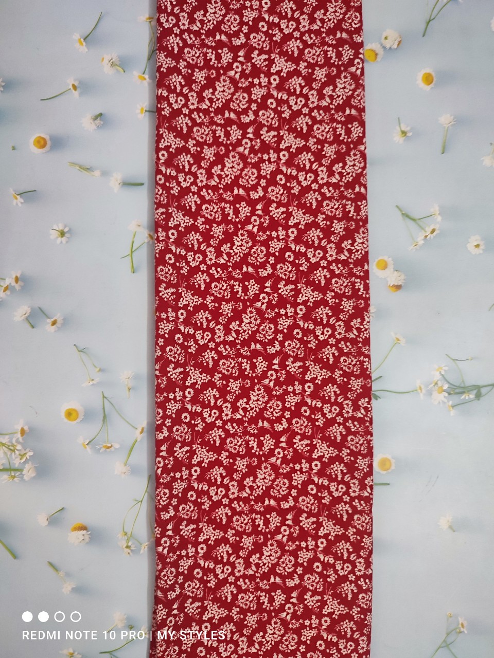 2m Vải lụa lạnh hoạ tiết hoa nhí (3) - lụa Mango chính phẩm