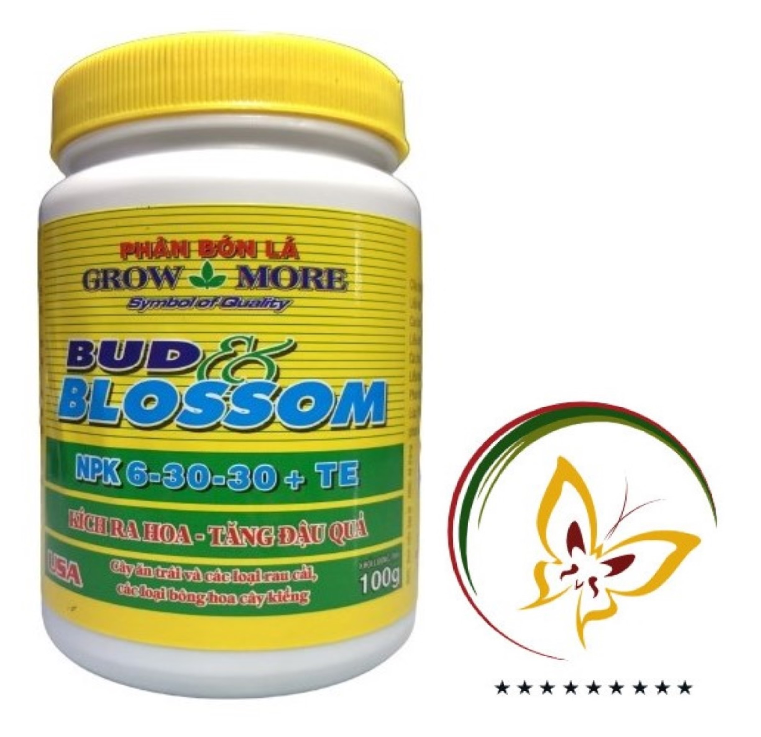 Phân bón lá grow more npk 6-30-30+te - #401a# 100g