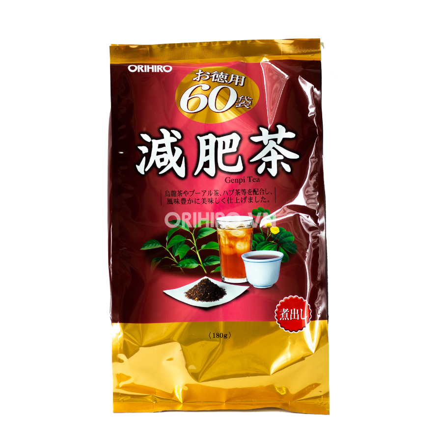 [hcm]trà giảm mỡ bụng genpi tea orihiro 60 gói hàng nội địa nhật chiết xuất từ nguyên liệu tự nhiên hỗ trợ giảm cân tiêu hóa cải thiện mức cholesterol giảm oxy hóa phòng các bệnh tim mạch 1