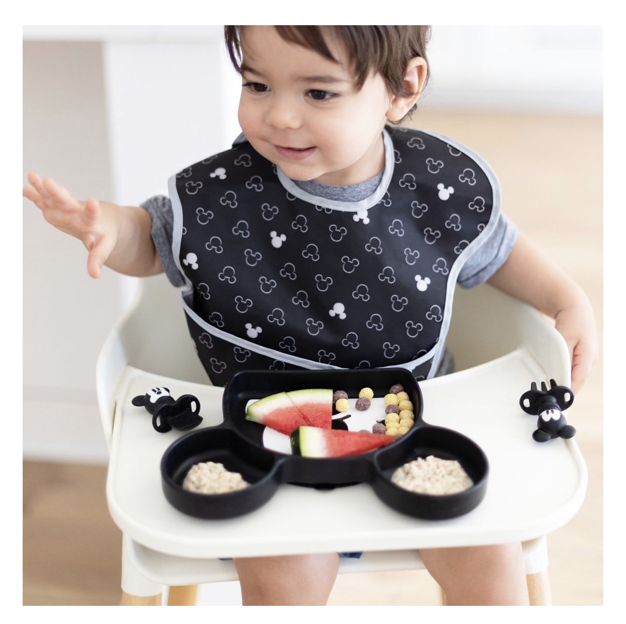 [HCM]BUMKINS - Yếm chống thấm cao cấp Mickey (Set 3 yếm)