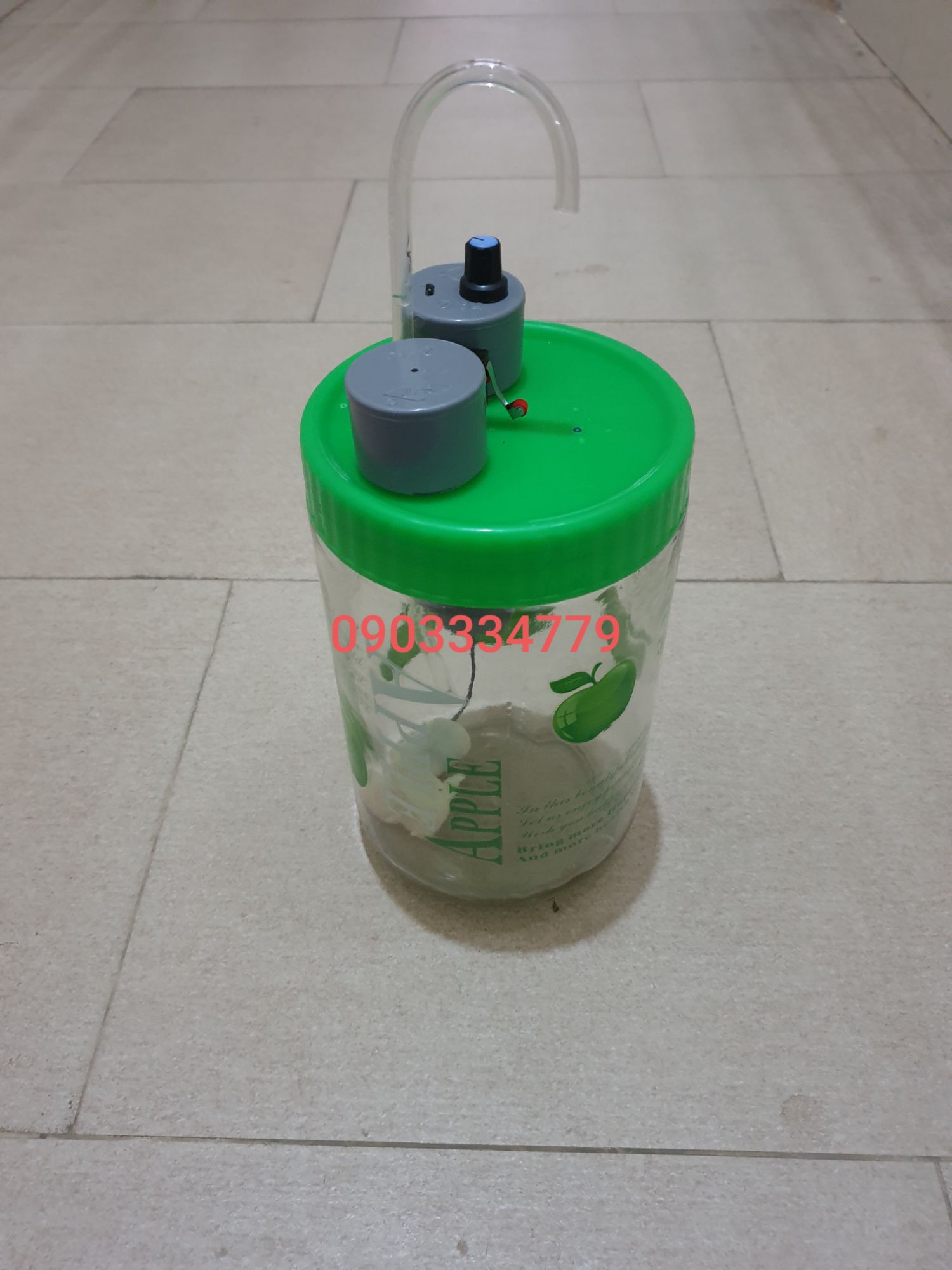 Bình rót ruou tự động thủy tinh 2 lít
