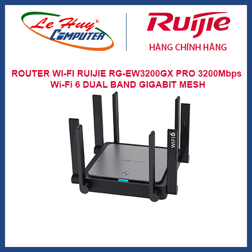 Router wi-fi ruijie rg-ew3200gx pro 3200mbps wi-fi 6 dual band gigabit mesh