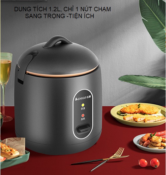 Chigo 1.2 Liter Non-Stick Mini Rice Cooker