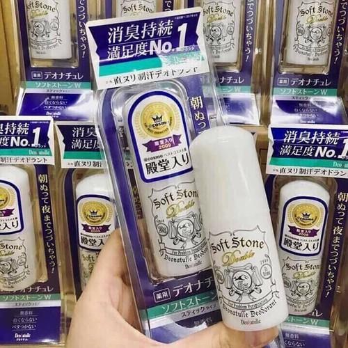 Sáp lăn khử mùi đá khoáng Soft Stone Nhật Bản 20g