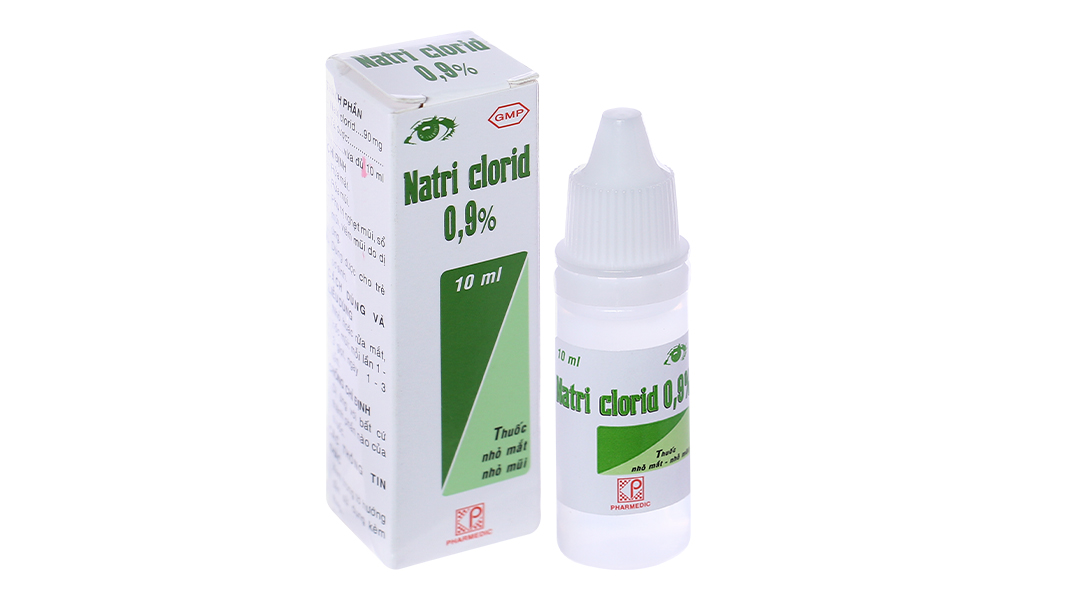 NƯỚC MUỐI SINH LÝ Pharmedic 0.9% vệ sinh mắt, mũi 10ml