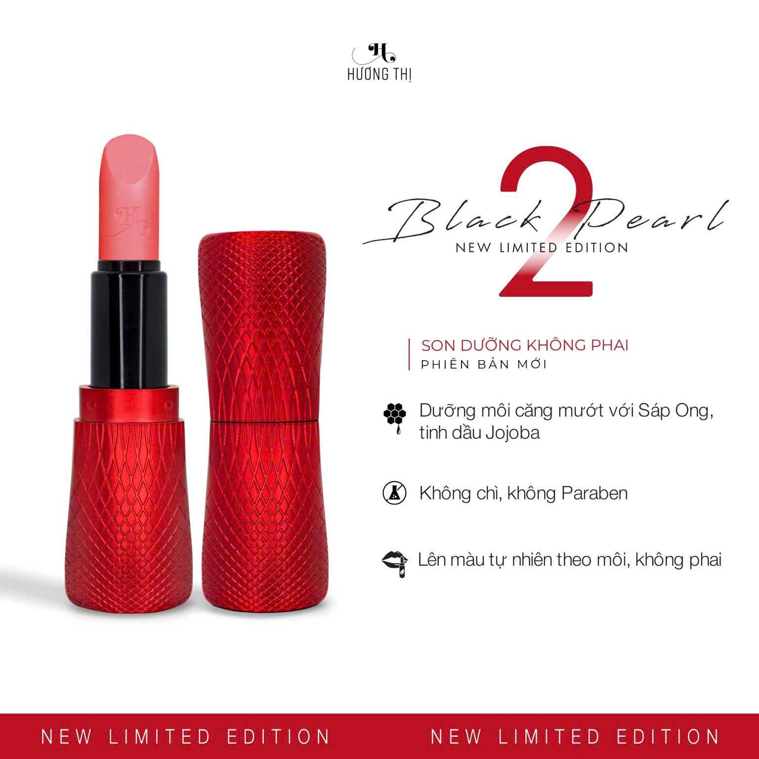 Son dưỡng môi không phai elyza – hương thị black pearl phiên bản mới
