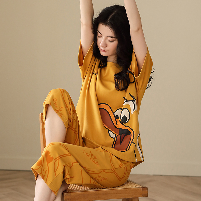 Đồ bộ nữ mặc nhà ( Lửng Lỡ ) thời trang mới nhất - Chất liệu Cotton cao cấp