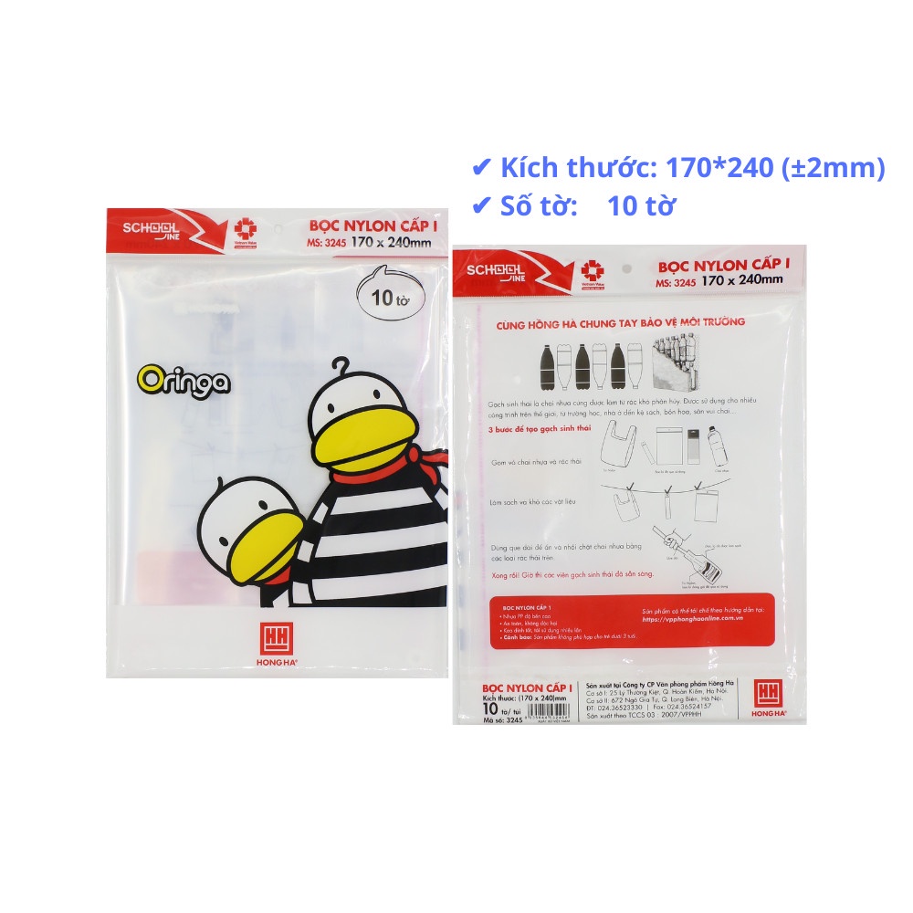 Tập 10 Bọc Decan sách, vở các cấp / Decan bọc sách vở đủ kích thước, Kèm 1 tập nhãn vở