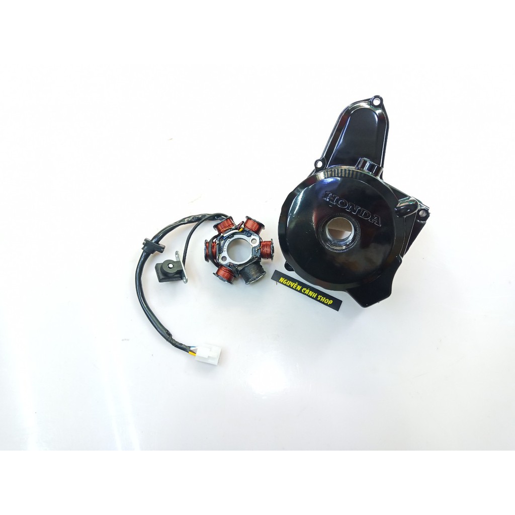 lốc đề xe wave anpha đen có lửa 6 cục 2 món