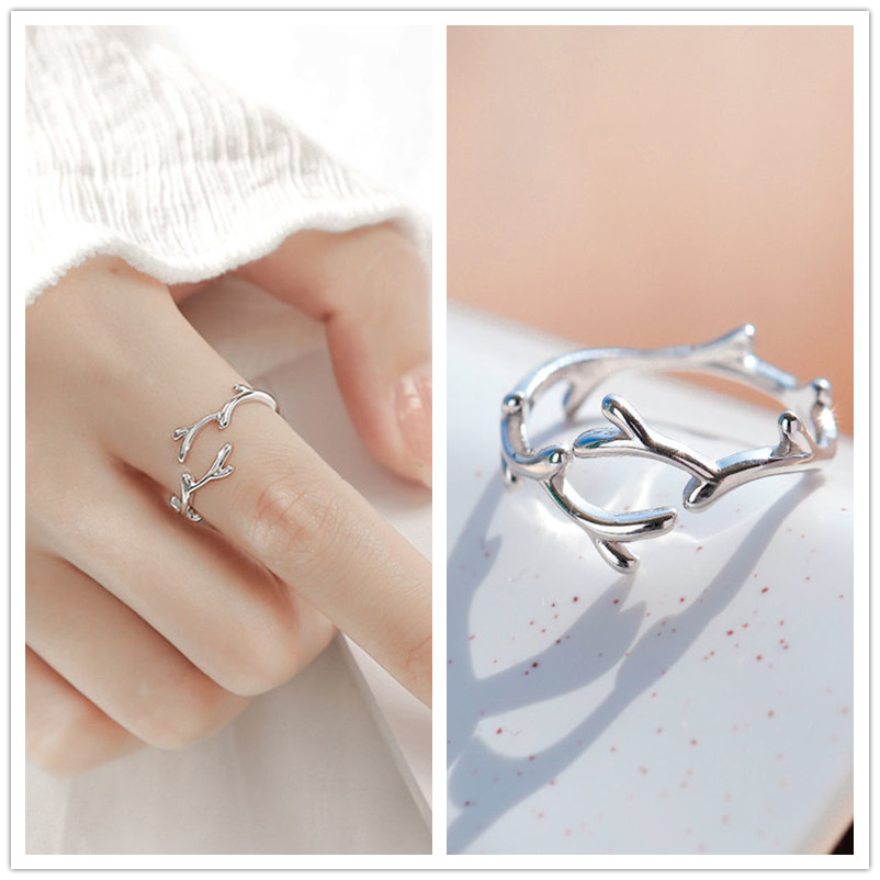 Nhẫn bạc nữ - Nhẫn bạc Ý 925 độc đáo cá tính Mây Silver N4