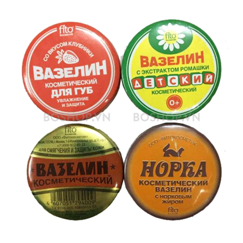 Kem sáp nẻ dưỡng ẩm, nẻ, khô ráp Vaselin Vaseline Fito ( Nga - sử dụng sản phẩm để thấy sự khác biệt )
