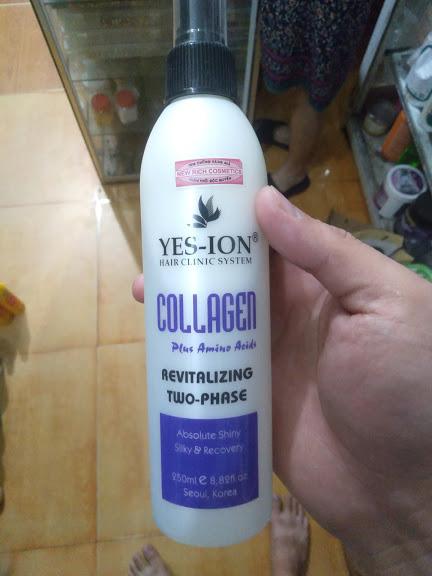 Xịt dưỡng tóc Collagen YES-ION 250ml