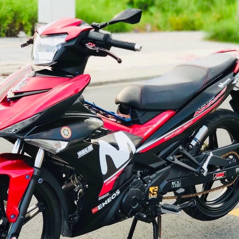 Tem rời Ex 150 Movistar dán xe đen mặt nạ đỏ