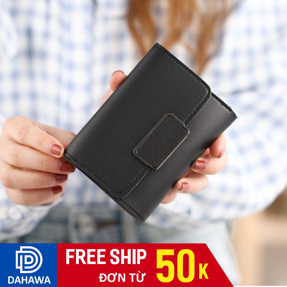 Ví Bóp Cầm Tay Nữ, Ví Đựng Tiền, Đựng Thẻ, Ví Dáng Ngắn VBN2, Khóa Vuông Cá Tính, Hot Trend 2020
