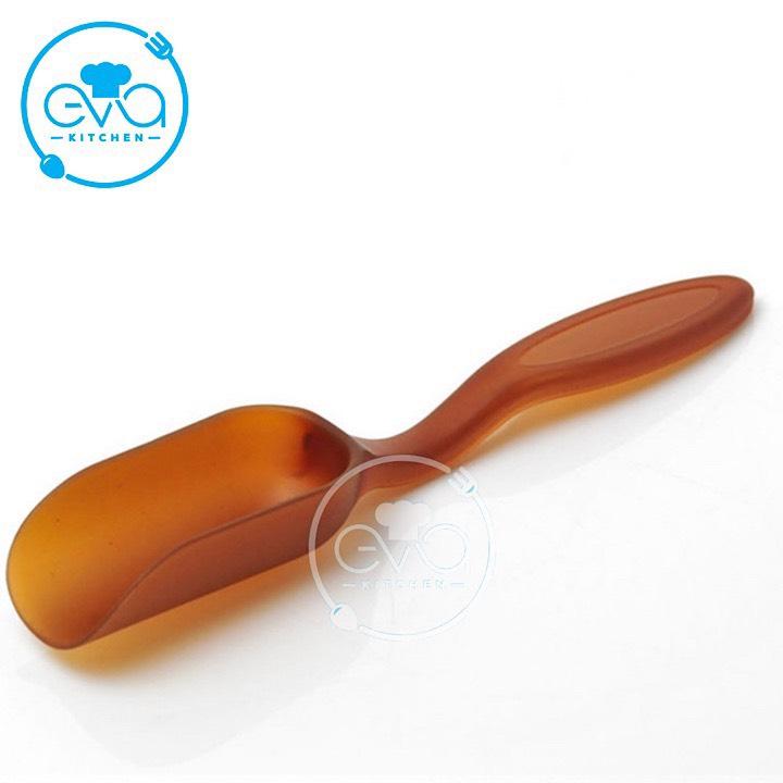 [HCM]Muỗng Múc Trà Nhựa Nâu Teaspoon