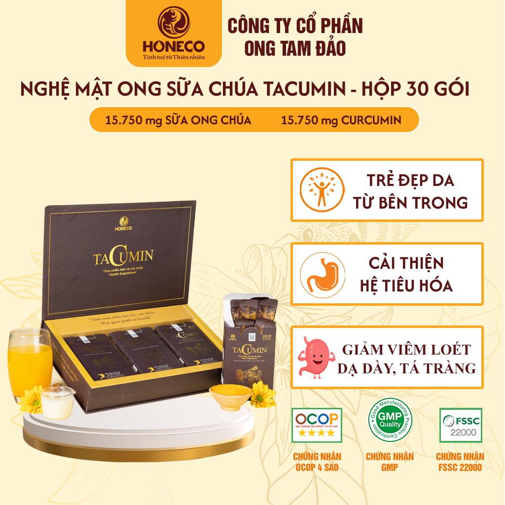Mật ong nghệ Tacumin (Hộp 30 gói)