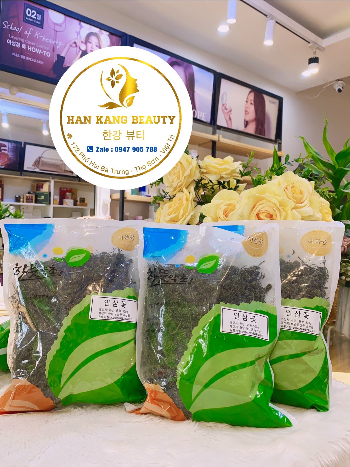 Trà hoa sâm Hàn Quốc túi 500g