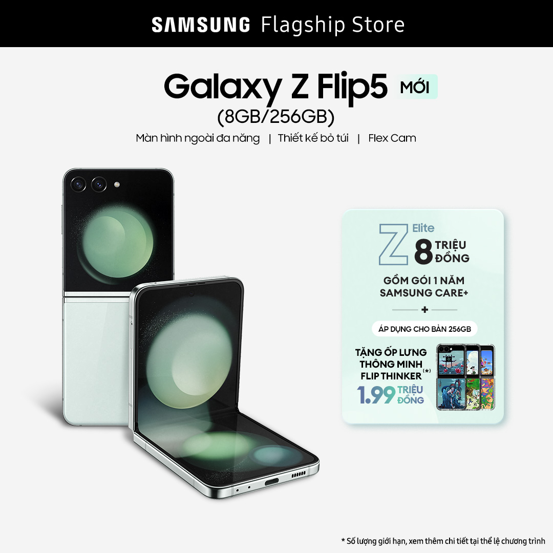 [VOUCHER SỐC LÊN TỚI 5TRIEU]Điện thoại Samsung Galaxy Z Flip5