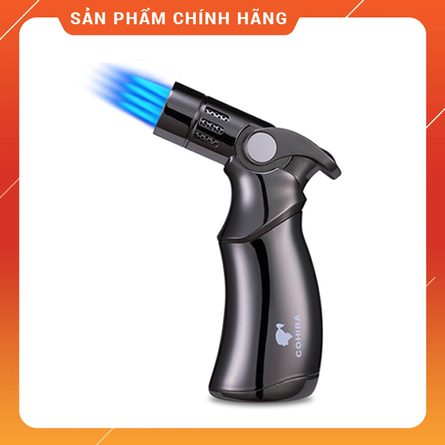 Vỏ Hộp Quẹt Bật Lửa Khò Gas Để Bàn 4 Tia Siêu Mạnh Cohiba COB-659 (KHÔNG XĂNG KHÔNG GAS)
