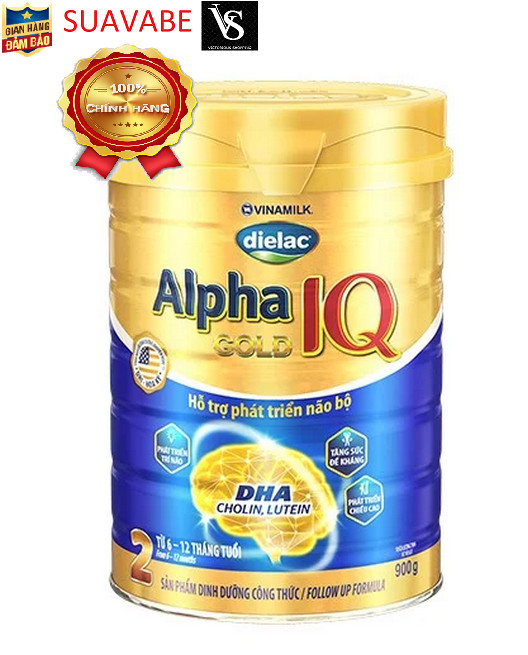 SỮA BỘT DIELAC ALPHA GOLD IQ 2 900G (CHO TRẺ TỪ 6 - 12 THÁNG TUỔI)